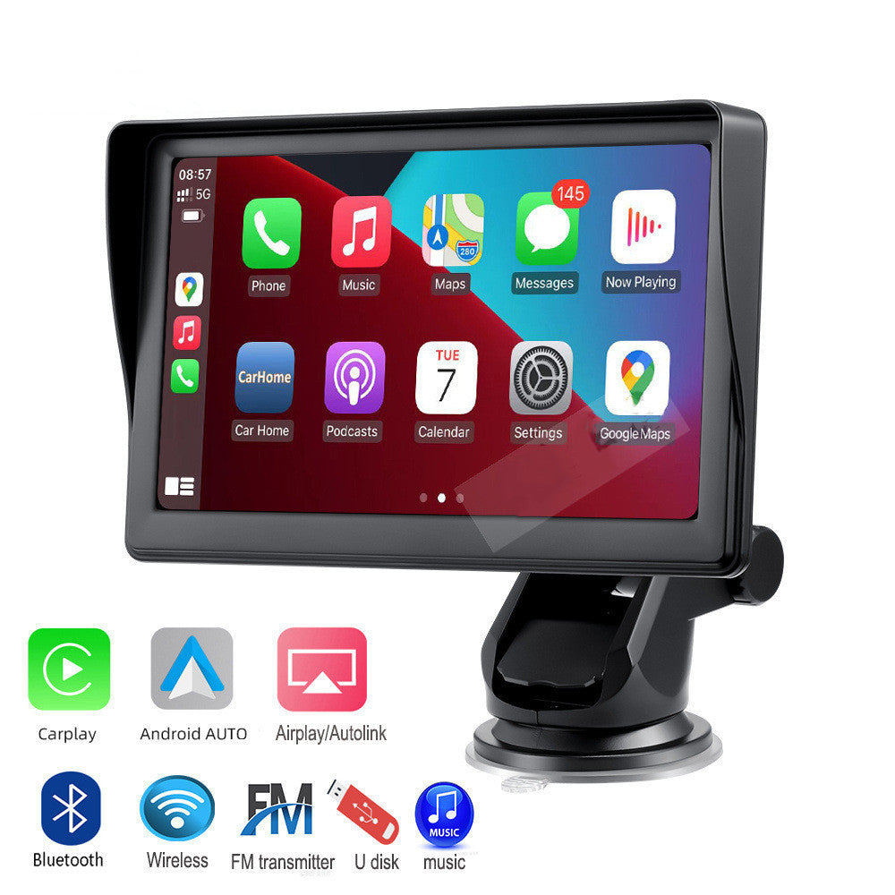 Schermo intelligente da 7" per auto con CarPlay wireless e navigazione GPS