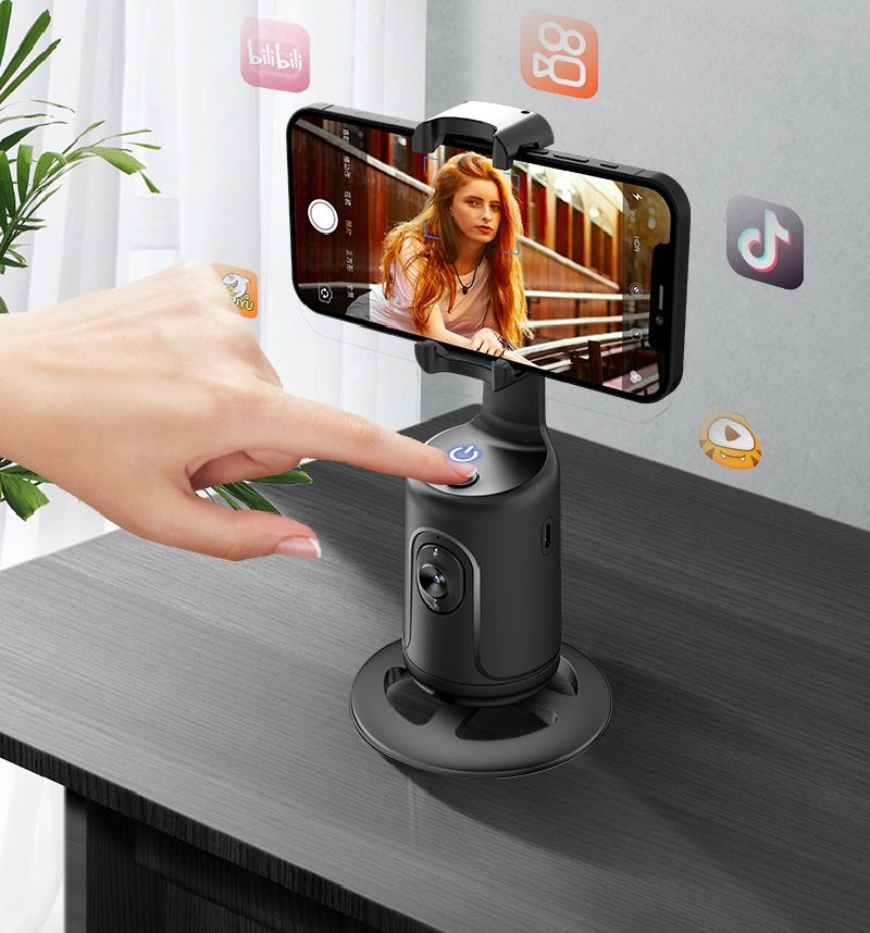 Supporto Intelligente 360° con Tracciamento Facciale AI – Supporto Auto per Smartphone, Stabilizzatore per Video, Vlog e Live Streaming